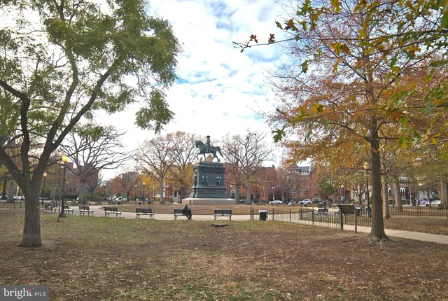 a front view of building