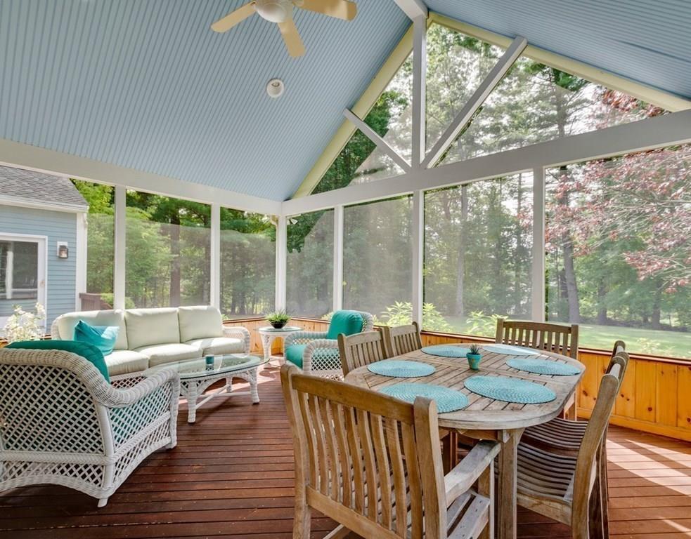 328 Joseph Road Boxborough, MA 01719 - Photo 24 of 34 a outdoor space with patio the couches and a dining table with garden view