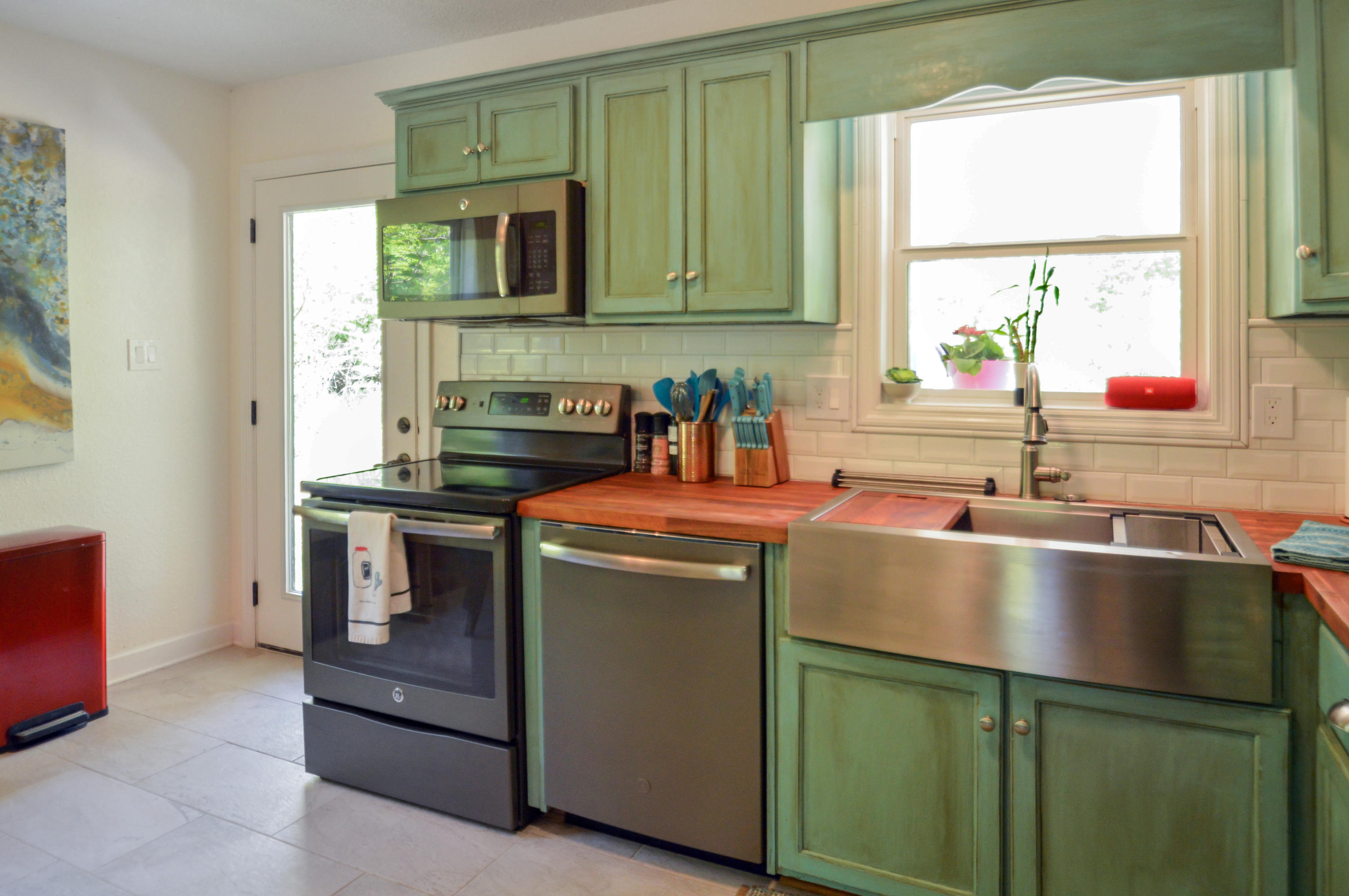 1280 Dryhill Road Ferrum, VA 24088 - Photo 14 of 58 a kitchen with a sink and a microwave