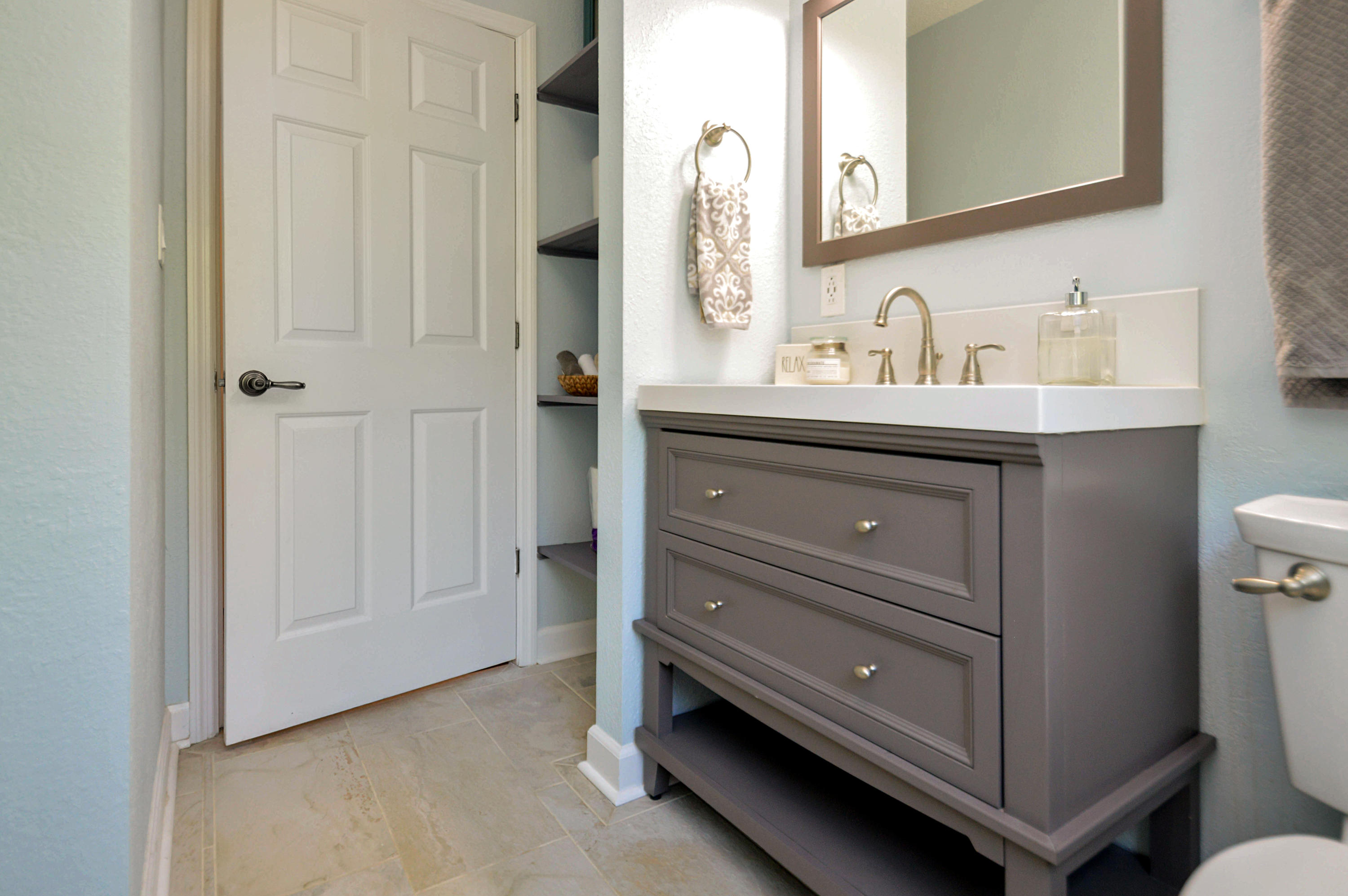 1280 Dryhill Road Ferrum, VA 24088 - Photo 19 of 58 a bathroom with a sink and a mirror
