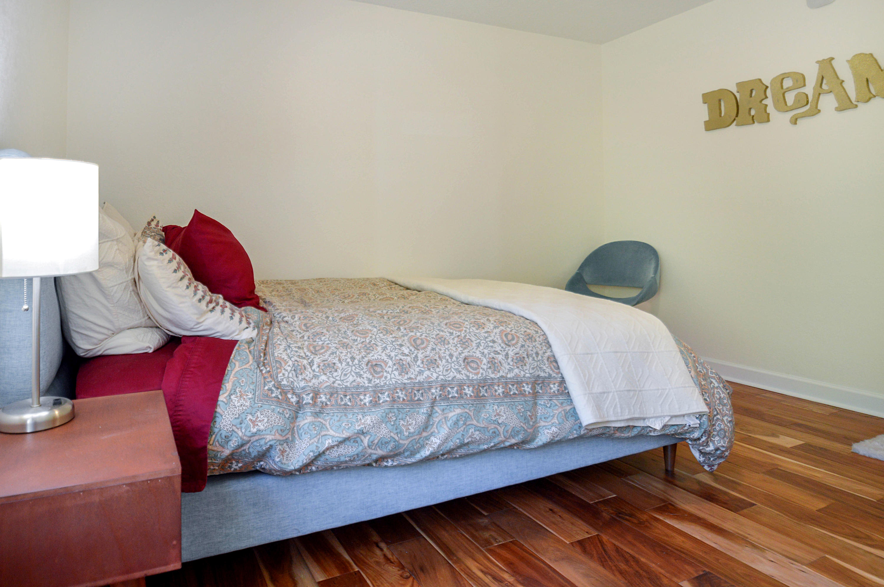 1280 Dryhill Road Ferrum, VA 24088 - Photo 23 of 58 a bedroom with a bed and a lamp