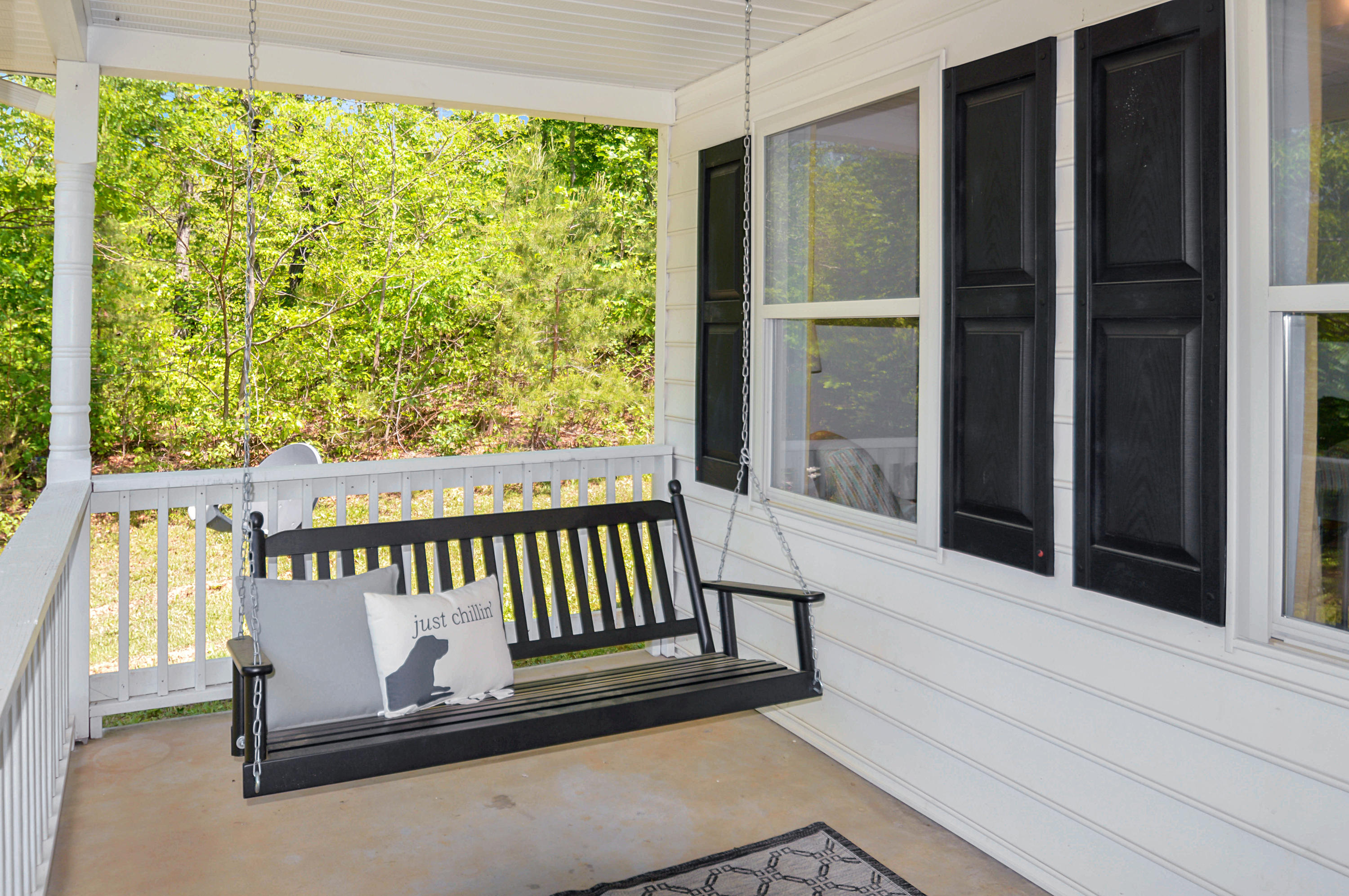 1280 Dryhill Road Ferrum, VA 24088 - Photo 43 of 58 a balcony with chairs and a gate