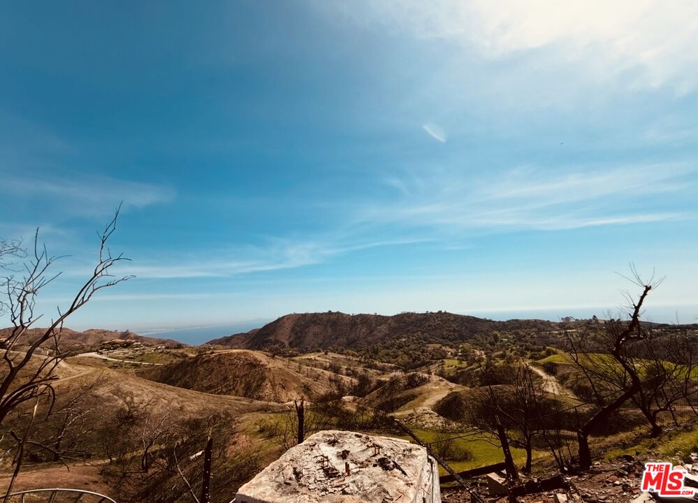 a view of city and mountain