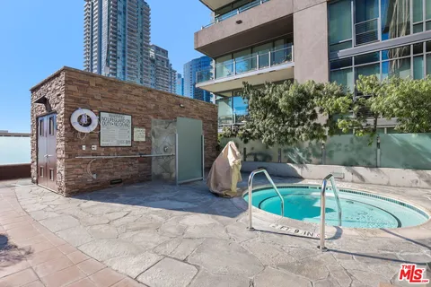 a view of outdoor space with seating space