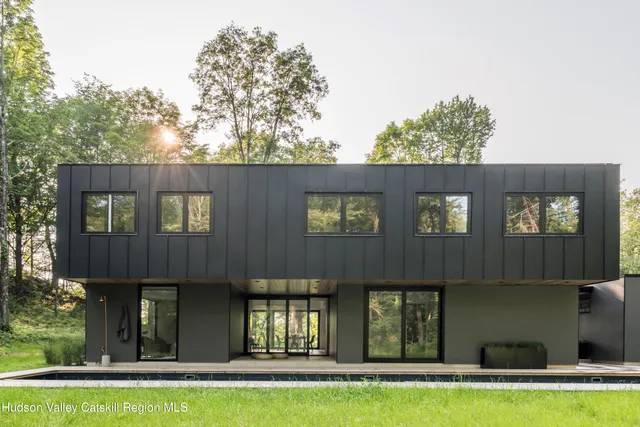 a view of swimming pool with yard