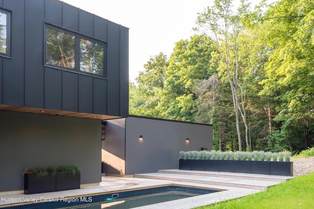 a view of street with tall buildings