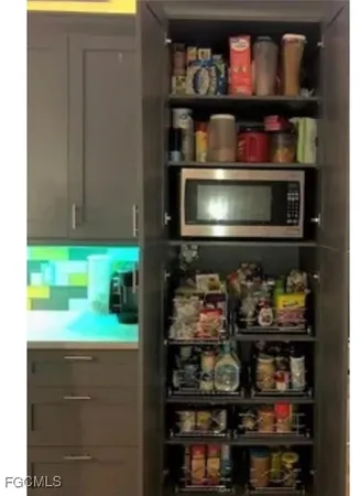 a room with storage and utility