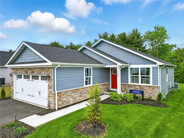 a view of a house with garden