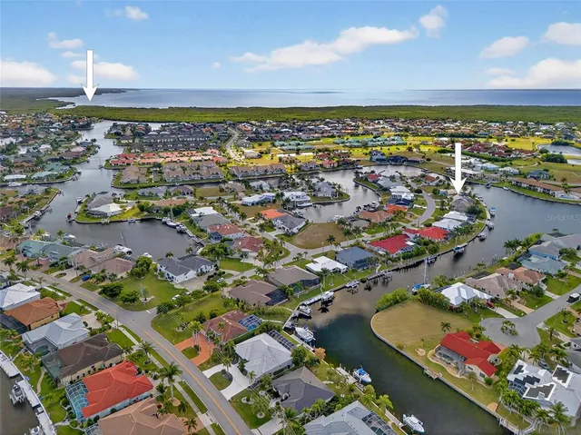 an aerial view of a city