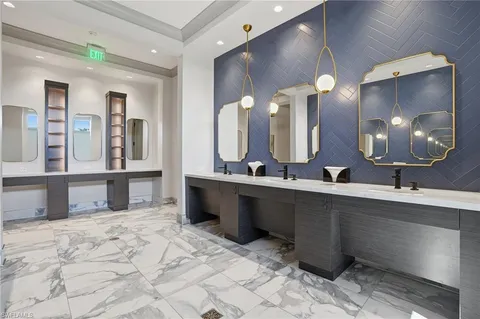 a kitchen with lots of counter top space