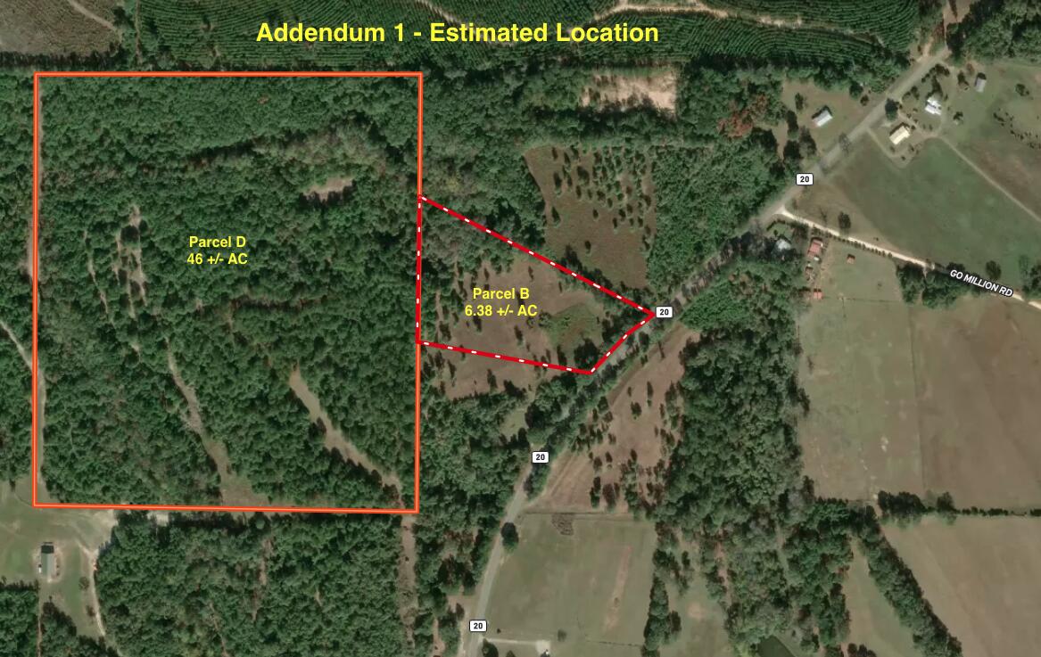 20 / New Ebenezer Road Florala, AL 36442 - Photo 6 of 6 Add 1 Parcels B+D Est Locaiton