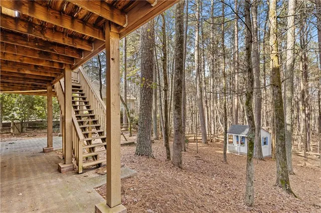 a view of outdoor space with balcony