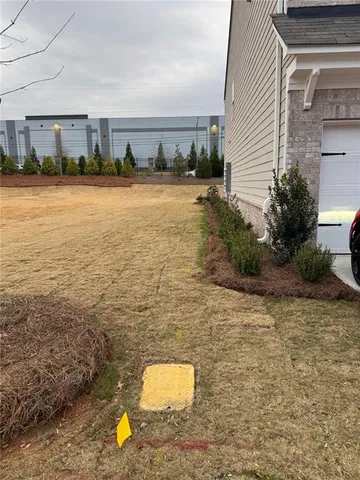 a view of a floor with wooden floor