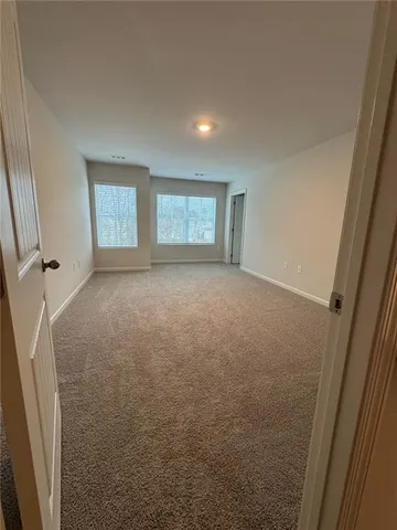 a view of an empty room