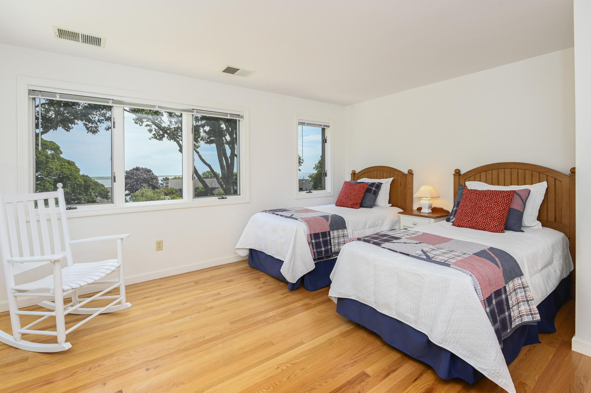 22 Little Bay Road Orleans, MA 02653 - Photo 25 of 39 a bedroom with two beds and a large window