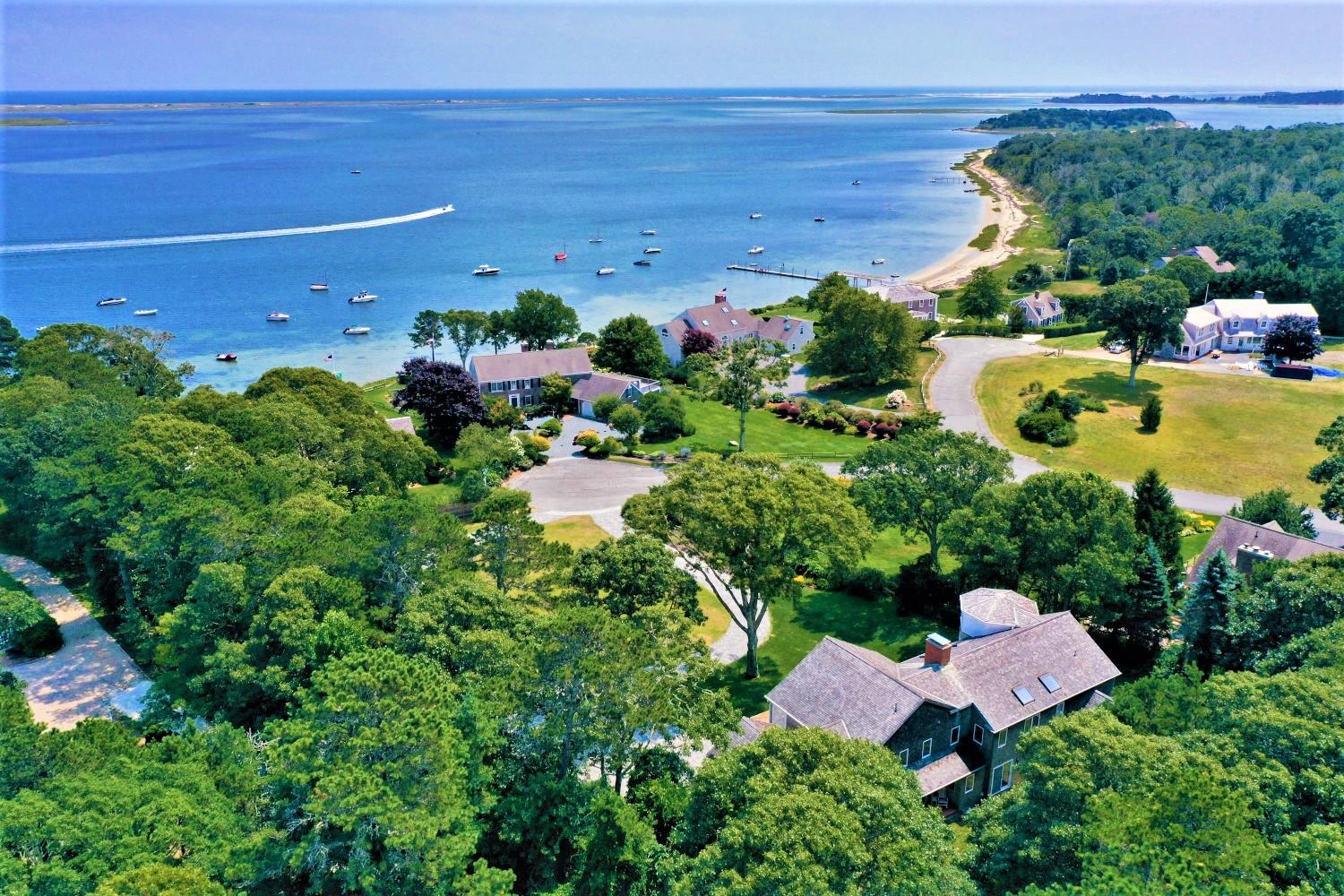 22 Little Bay Road Orleans, MA 02653 - Photo 5 of 39 an aerial view of multiple houses with yard