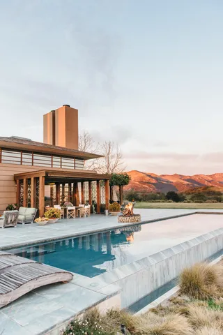 a view of a lake with a houses
