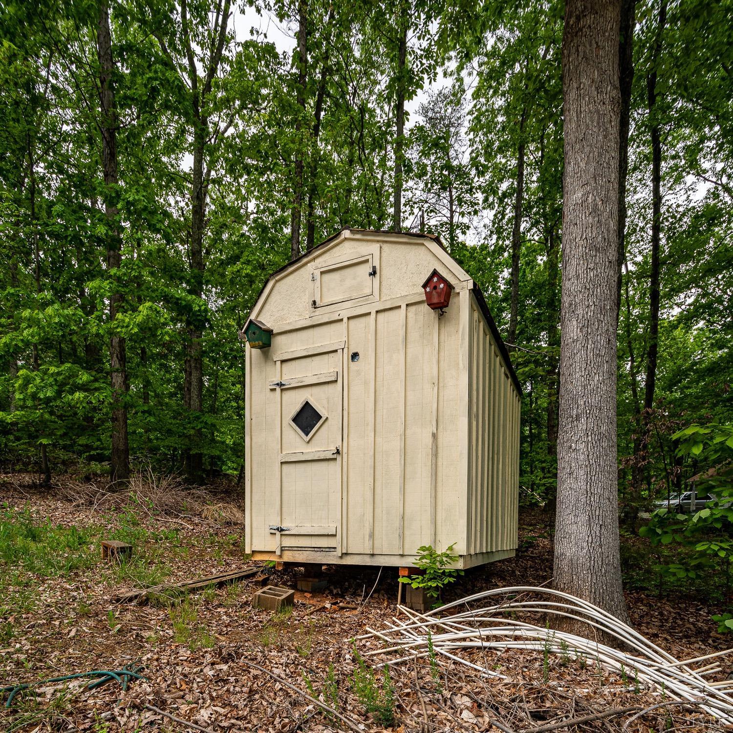 552 Pendleton Drive Amherst, VA 24521 - Photo 47 of 58 a view of a tiny house with trees in the background