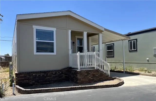 a front view of a house