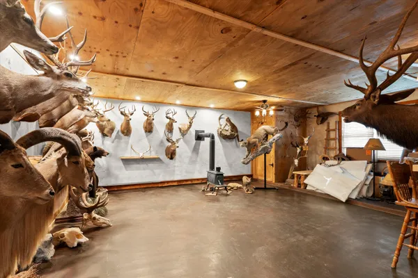 a view of room with gym equipment