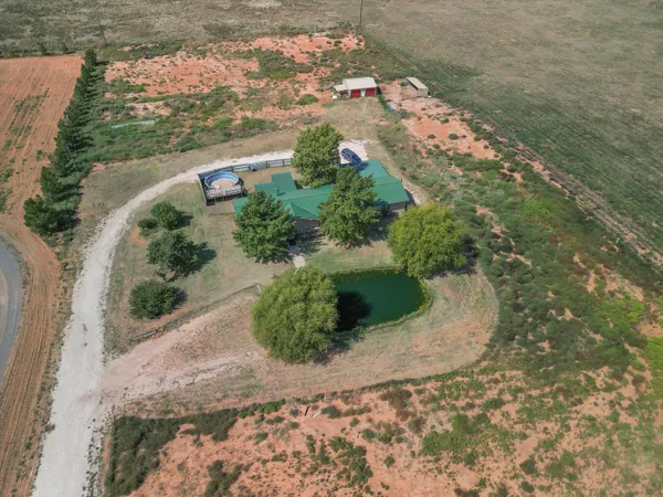 a aerial view of a house