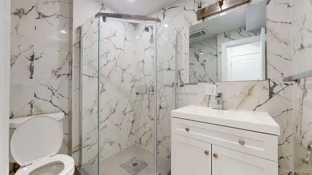 a view of dining room with table and chairs