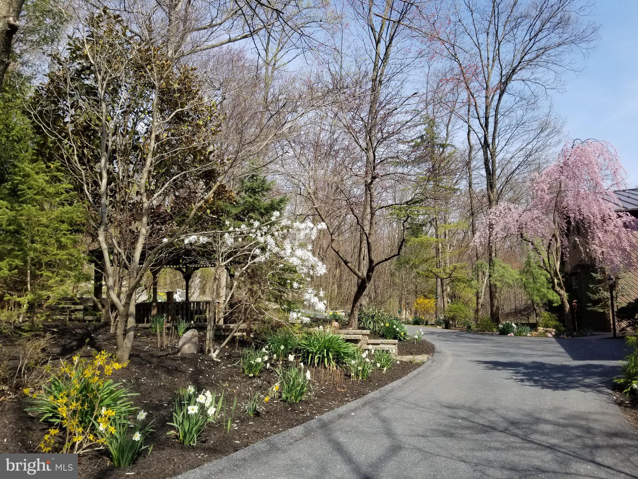 4729 Mountain View Road Harrisburg, PA 17110 - Photo 105 of 113 Front circular driveway with center gazebo