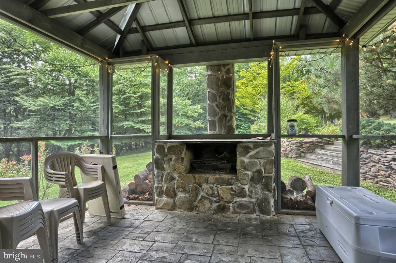 4729 Mountain View Road Harrisburg, PA 17110 - Photo 80 of 113 Screen pavilion & stone fireplace