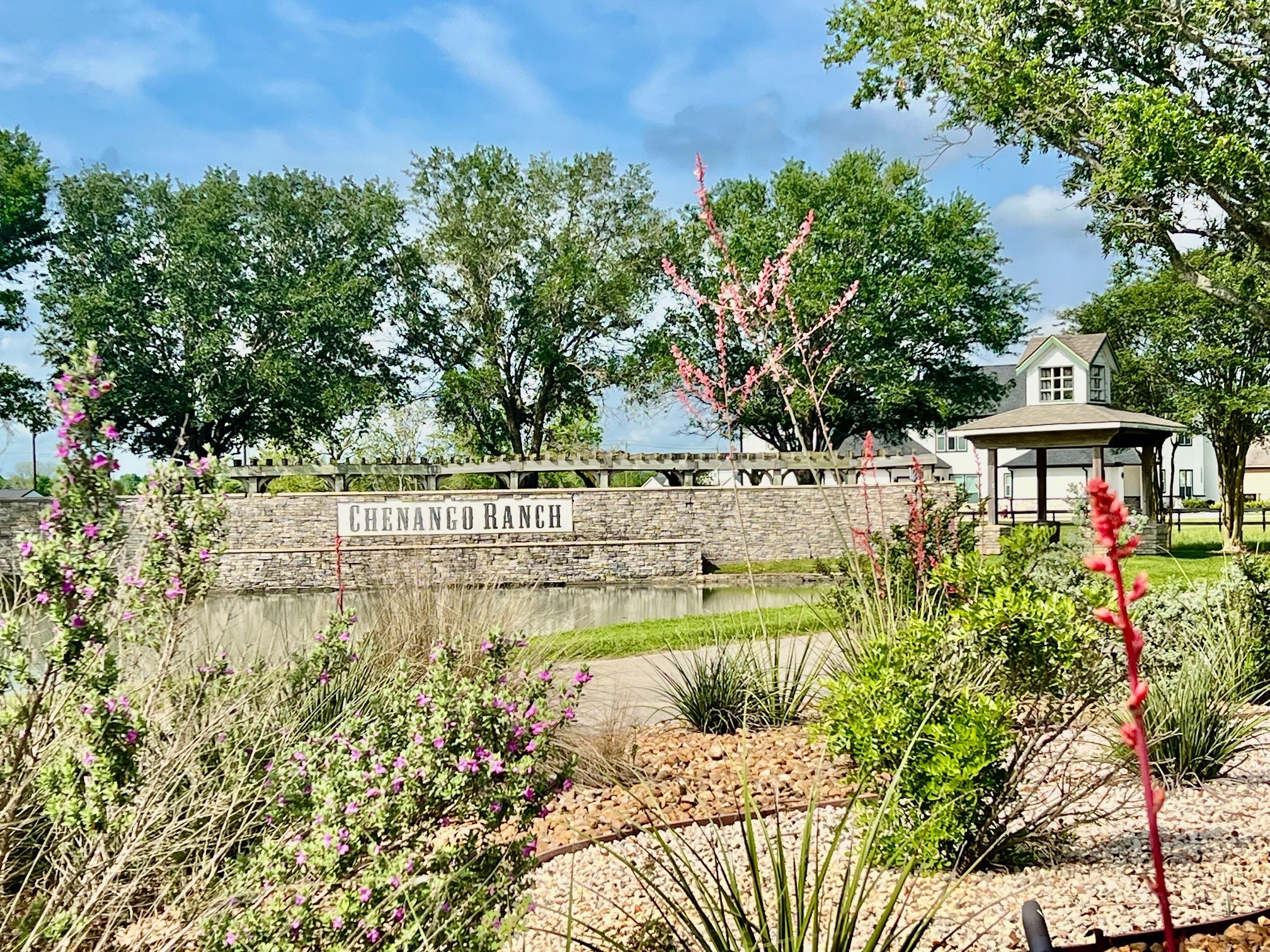 443 Lakeview Drive Angleton, TX 77515 - Photo 6 of 12 a view of swimming pool with lawn chairs and plants