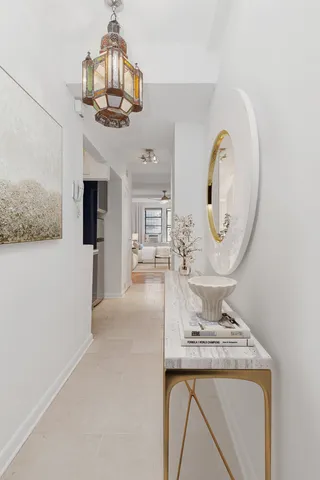 a big room with closet and windows