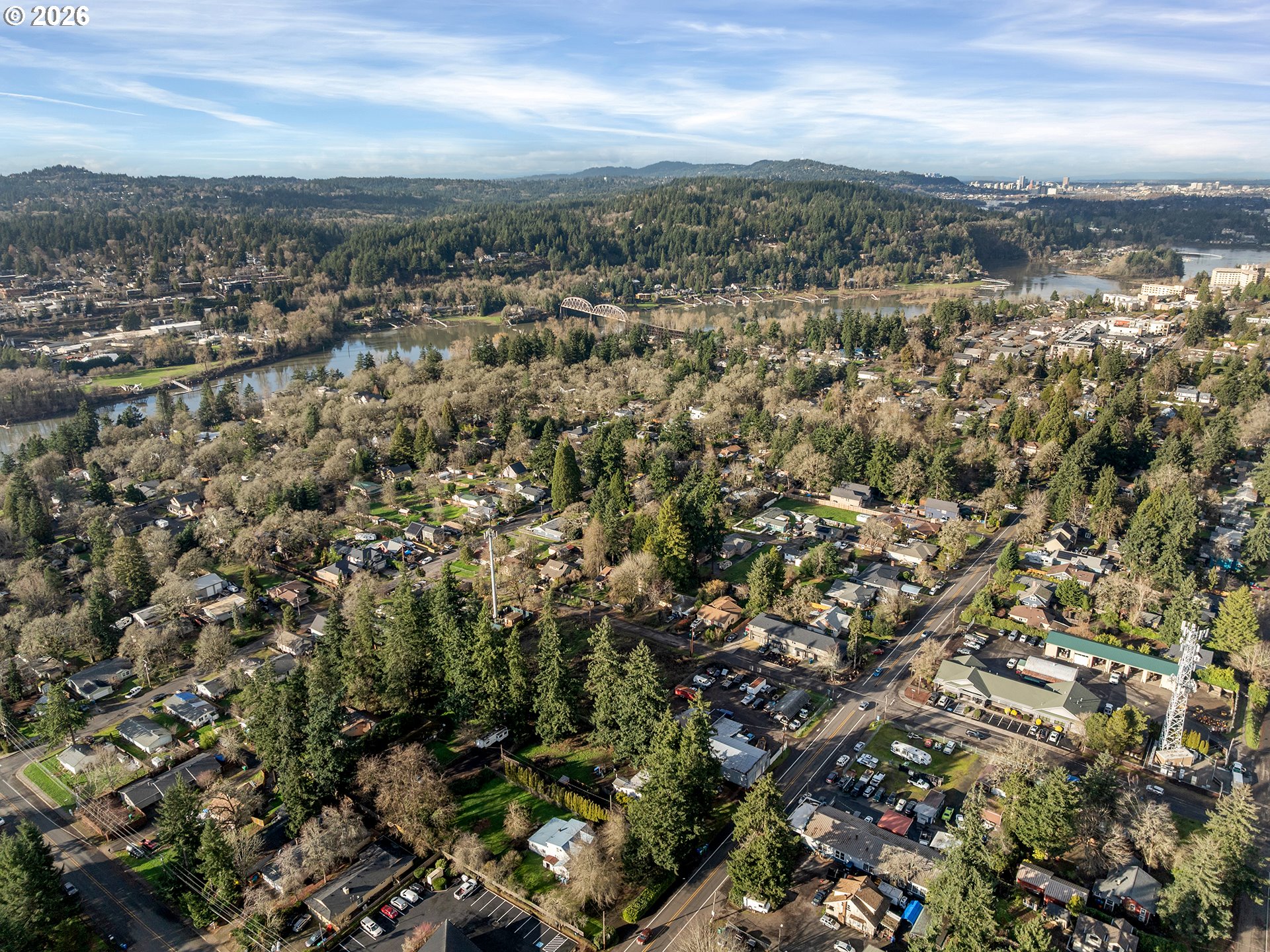 14601 Southeast River Road Milwaukie, OR 97267 - Photo 19 of 28 an aerial view of residential building with parking space