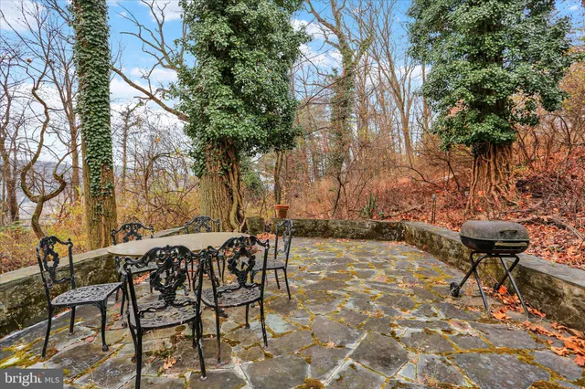 a view of a house with backyard and a garden