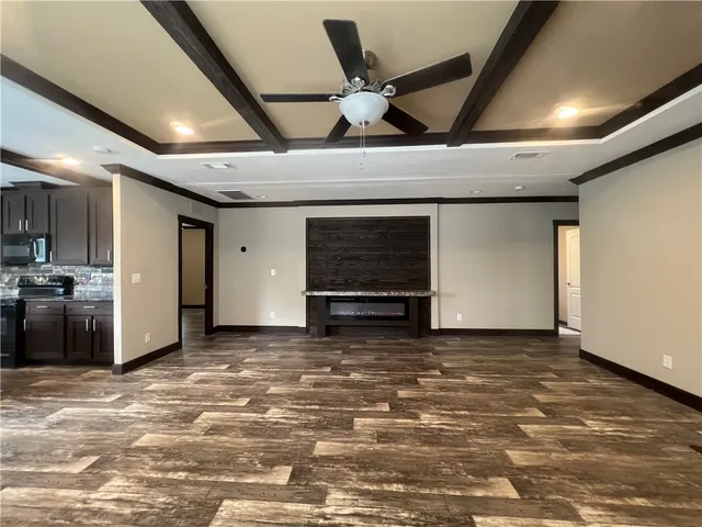 a view of a livingroom with a fireplace