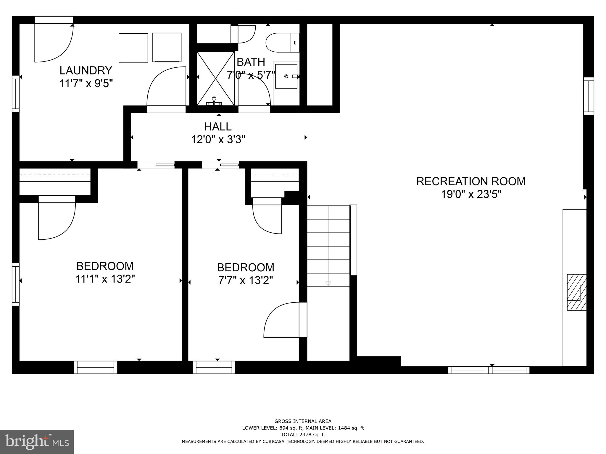 106 Pinecrest Drive Annapolis, MD 21403 - Photo 46 of 47 Lower Level Floor Plan