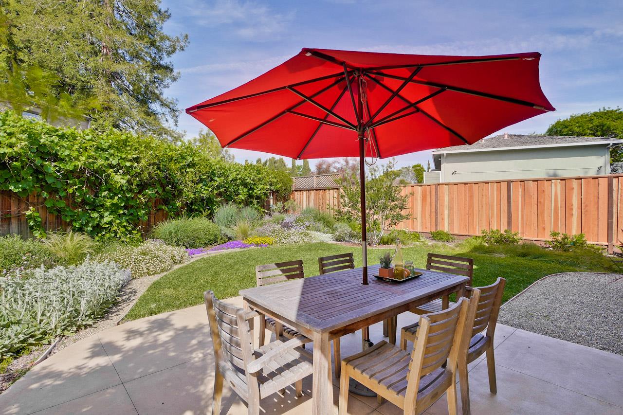2002 West Middlefield Road, Unit 5 Mountain View, CA 94043 - Photo 23 of 24 a view of an outdoor sitting area with furniture and backyard