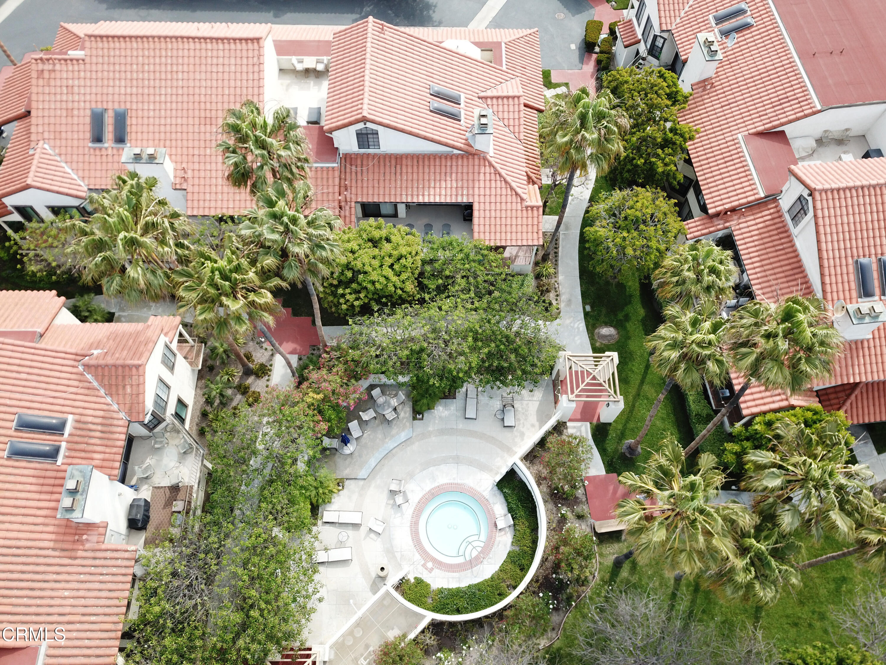 4475 Antigua Way Oxnard, CA 93035 - Photo 14 of 31 an aerial view of a house with a garden space and a lake view