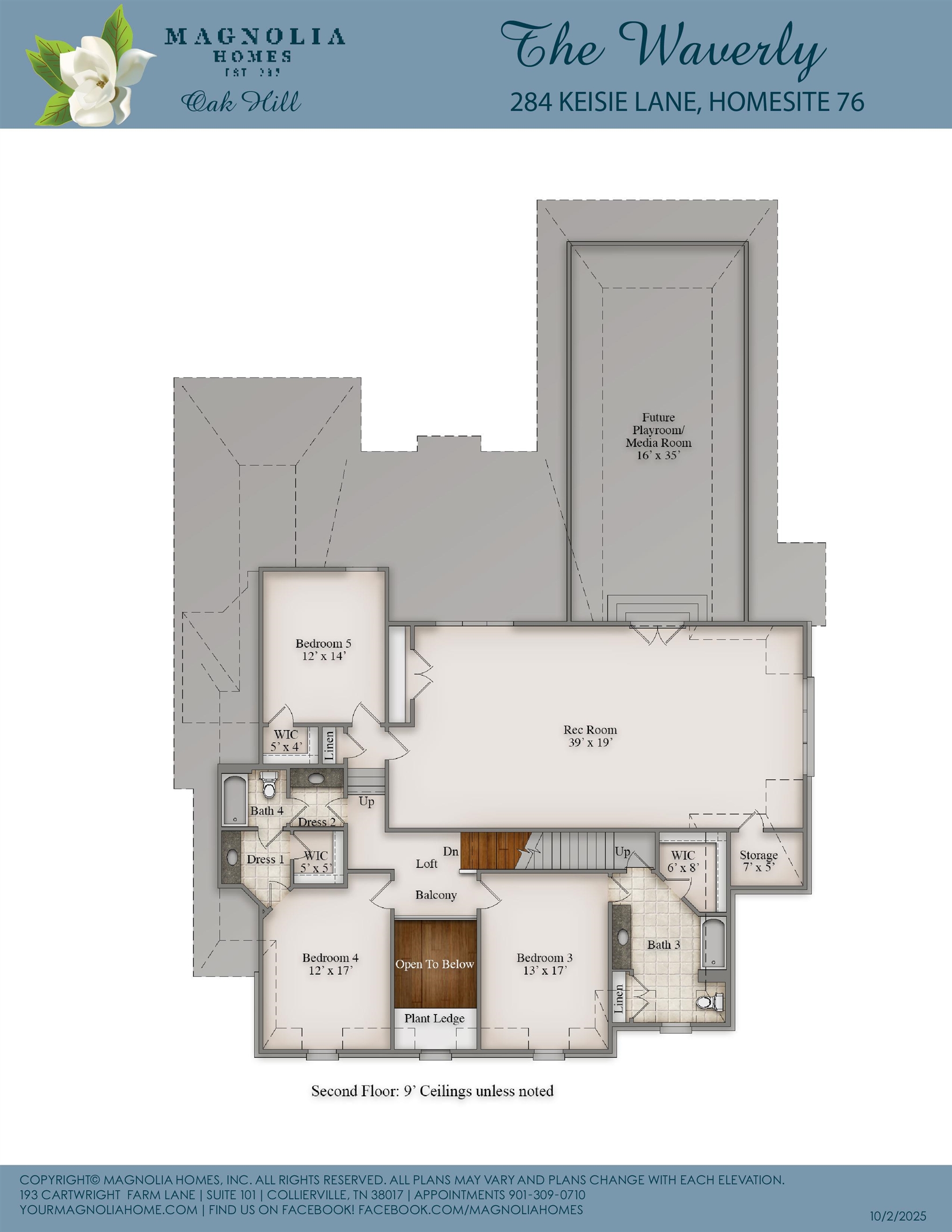 284 Keisie Lane Collierville, TN 38017 - Photo 34 of 34 Floor plan