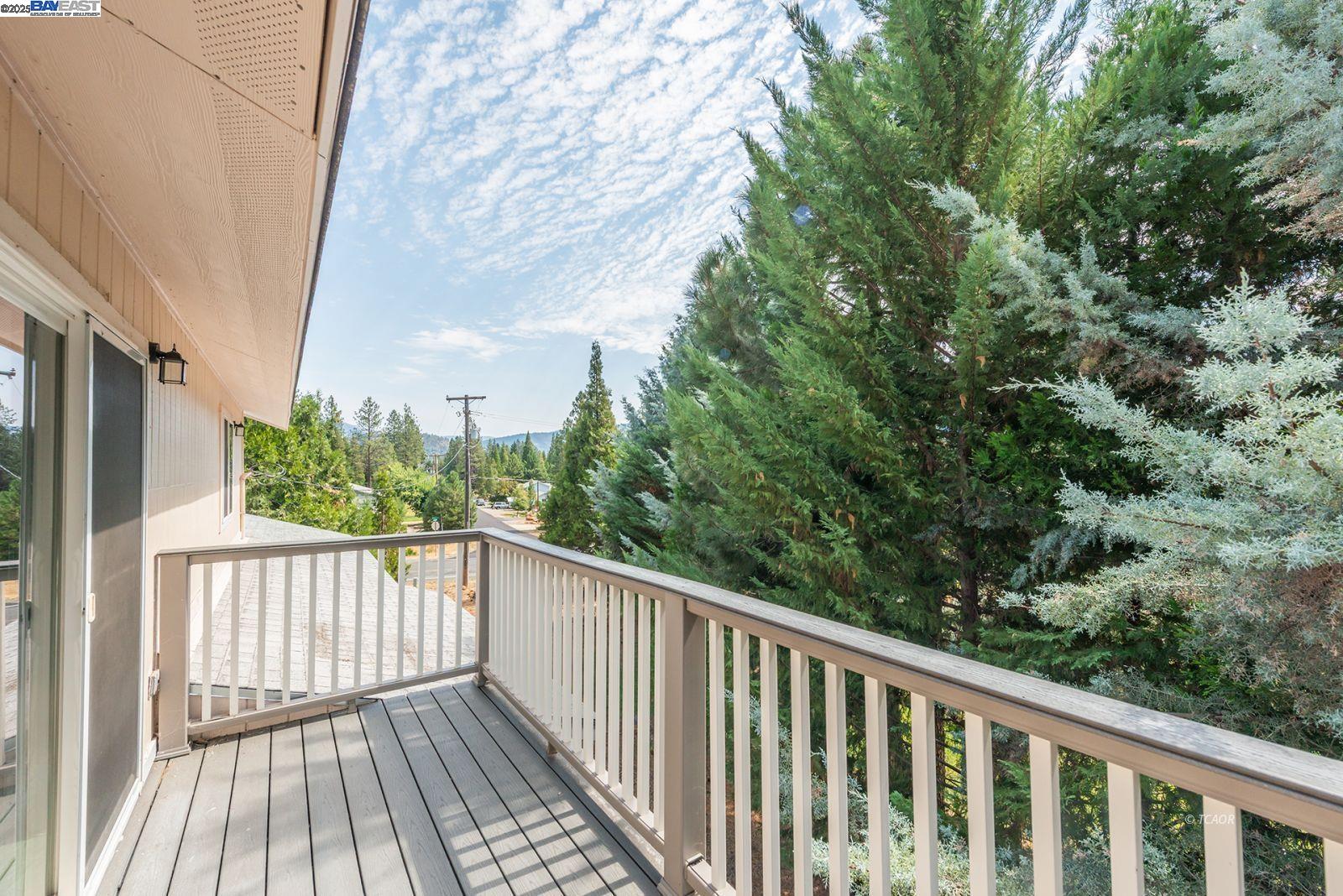 250 Mary Avenue Trinity Center, CA 96091 - Photo 42 of 49 a view of a balcony with wooden floor