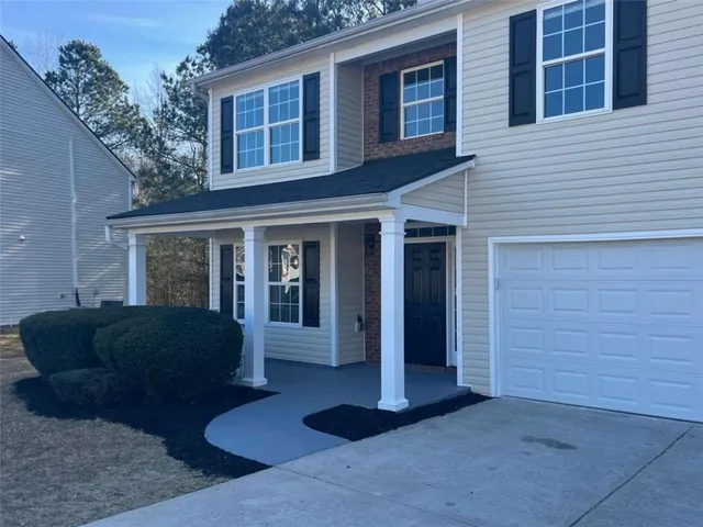 a view of front door of house