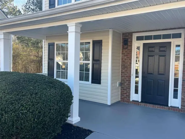 a view of front door