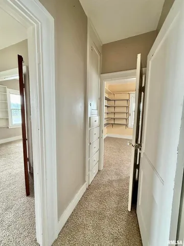 view of a room with door