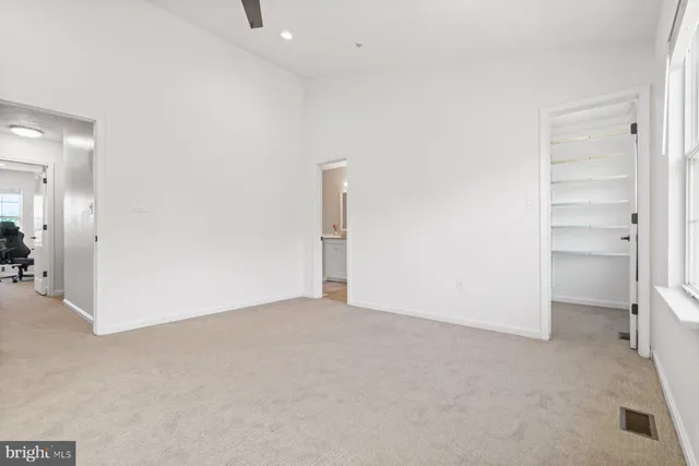 a view of an empty room