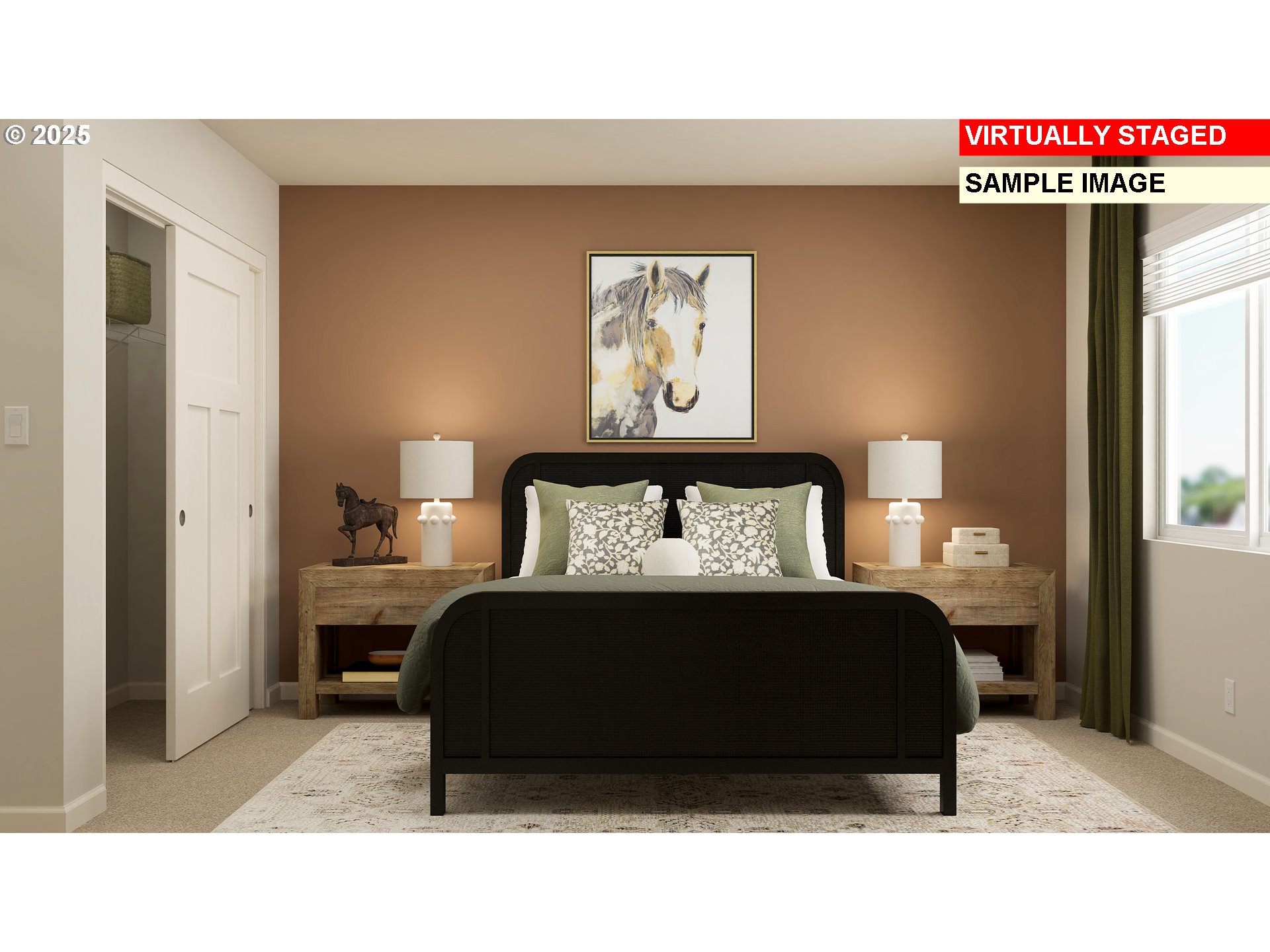 33340 Southwest Rokin Way Scappoose, OR 97056 - Photo 13 of 26 a bedroom with a bed and a painting on the wall