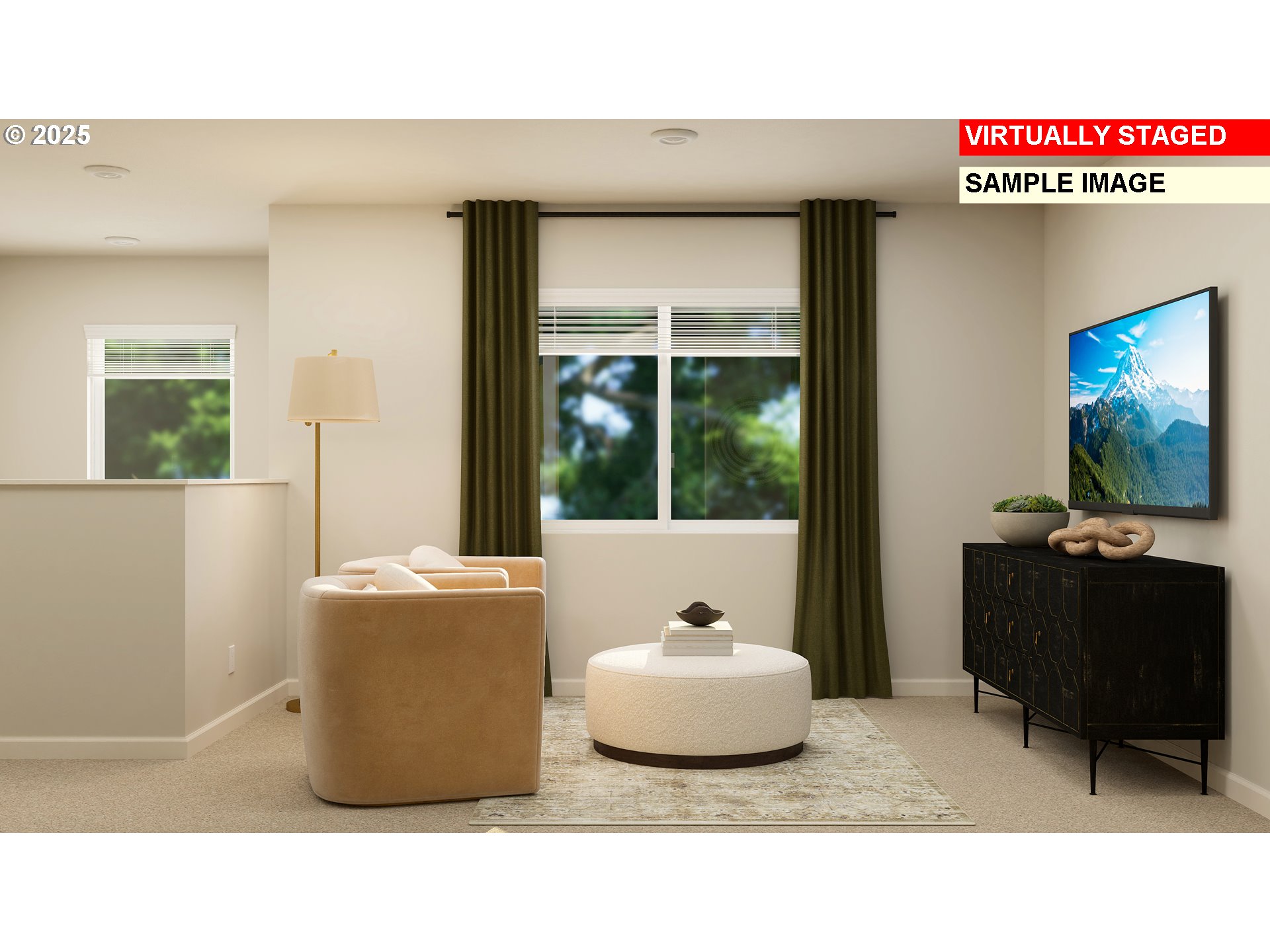 33340 Southwest Rokin Way Scappoose, OR 97056 - Photo 15 of 26 a living room with furniture and a flat screen tv