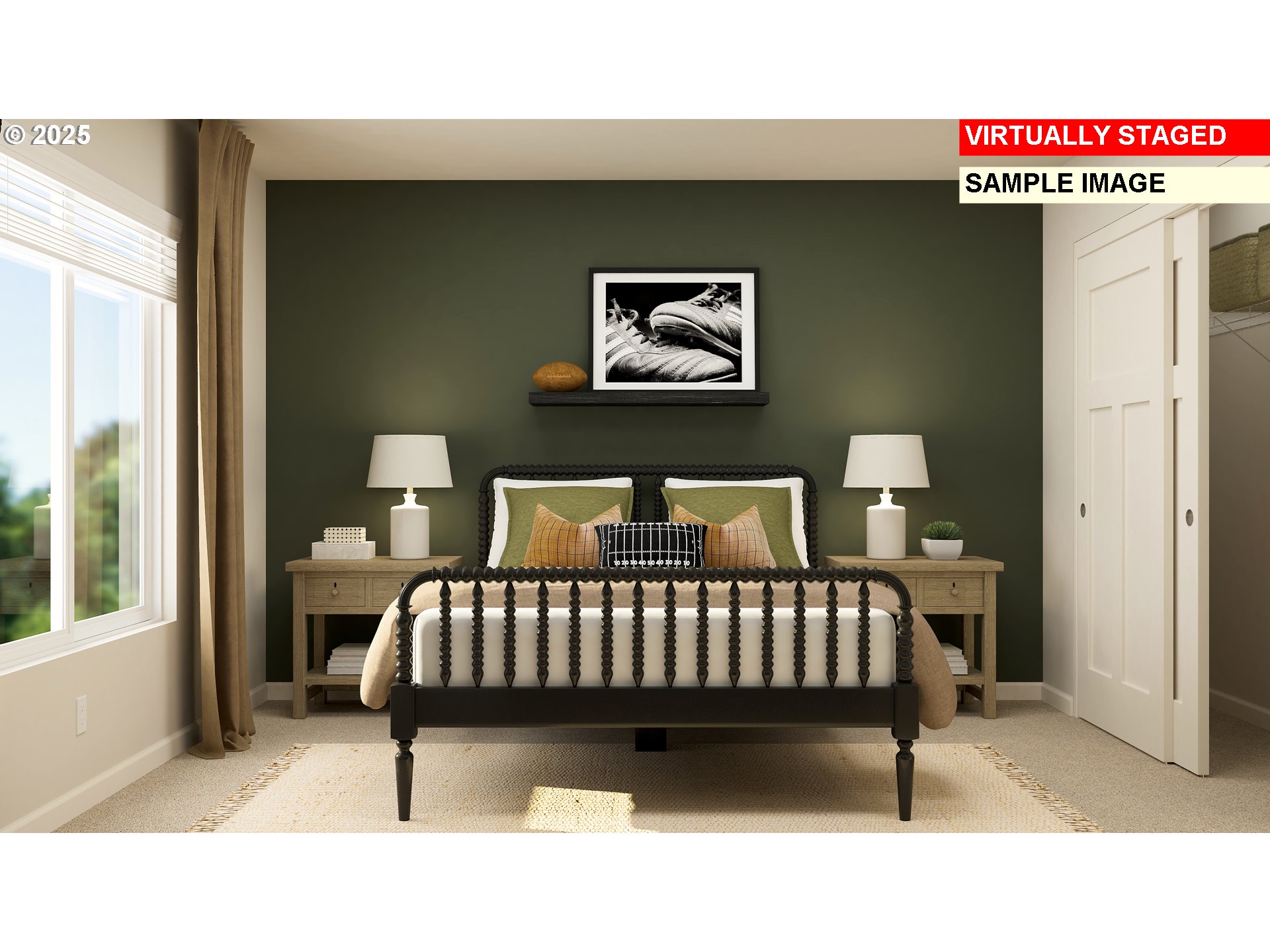 33340 Southwest Rokin Way Scappoose, OR 97056 - Photo 18 of 26 a bedroom with a bed and a painting on the wall