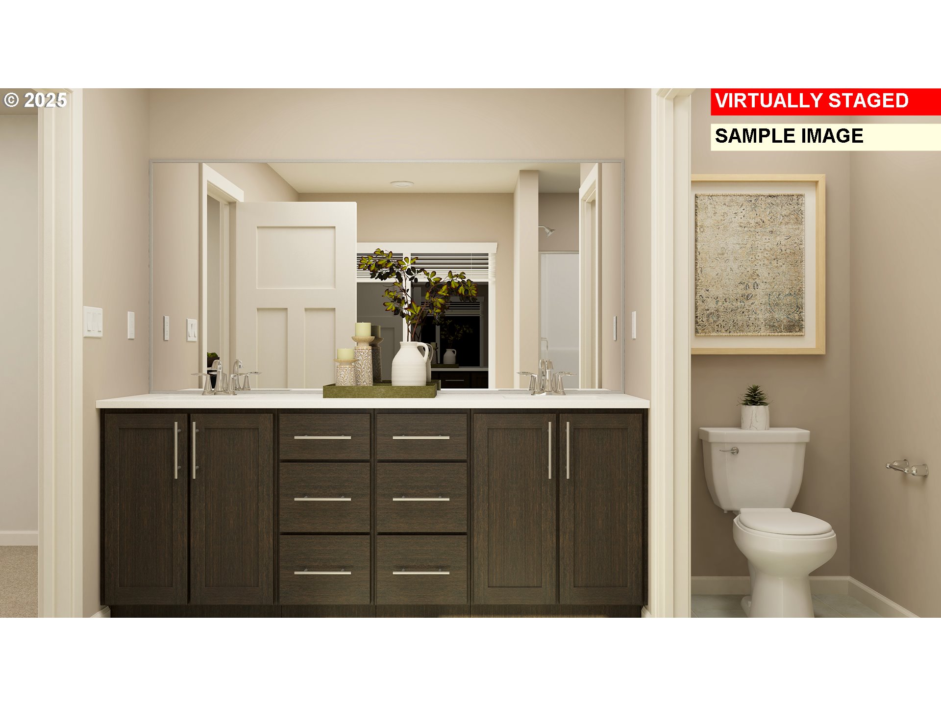 33340 Southwest Rokin Way Scappoose, OR 97056 - Photo 22 of 26 a bathroom with a sink vanity mirror and toilet