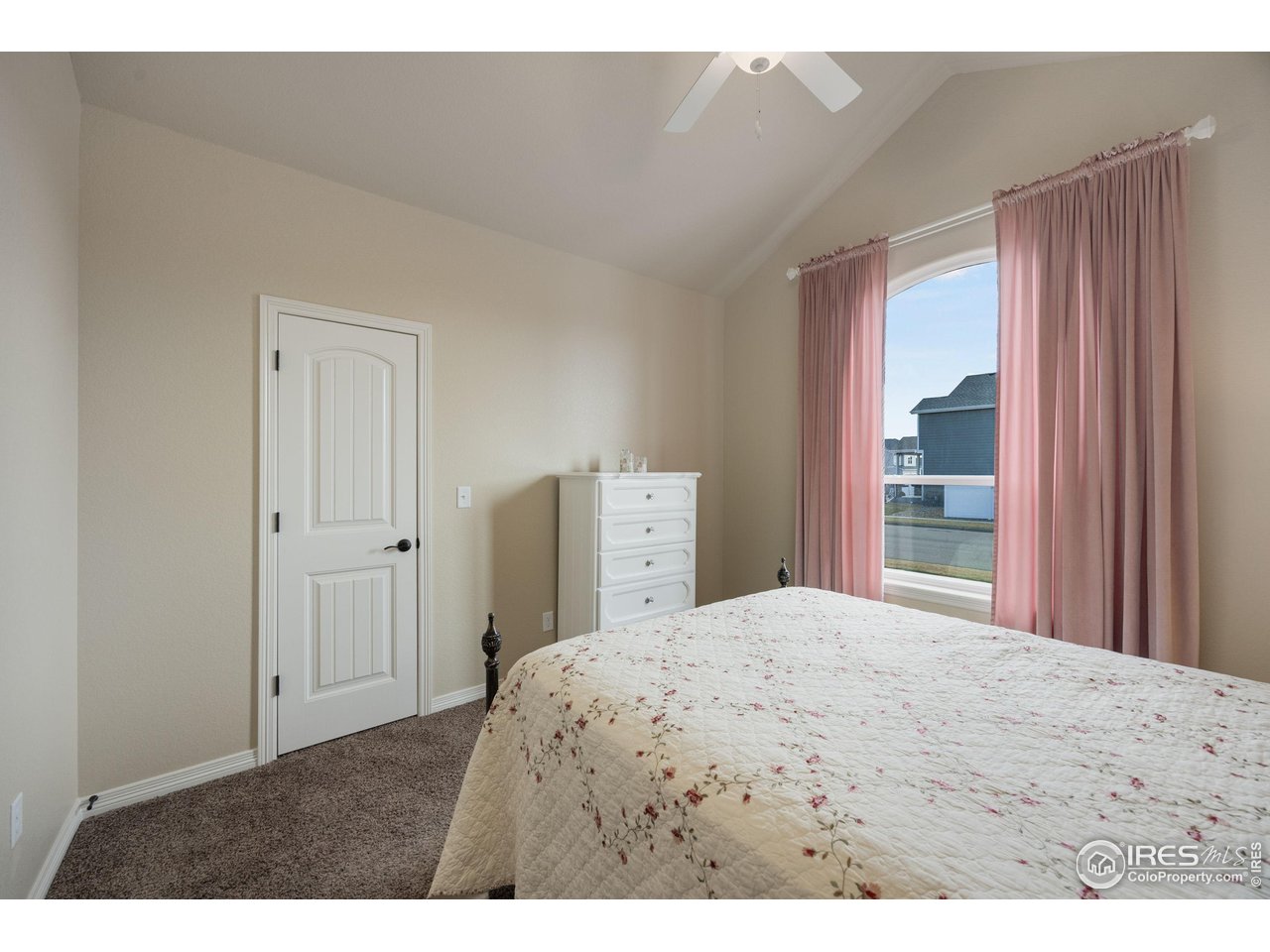 1324 Means Lane Berthoud, CO 80513 - Photo 24 of 44 Bedroom #2 with vaulted ceilings