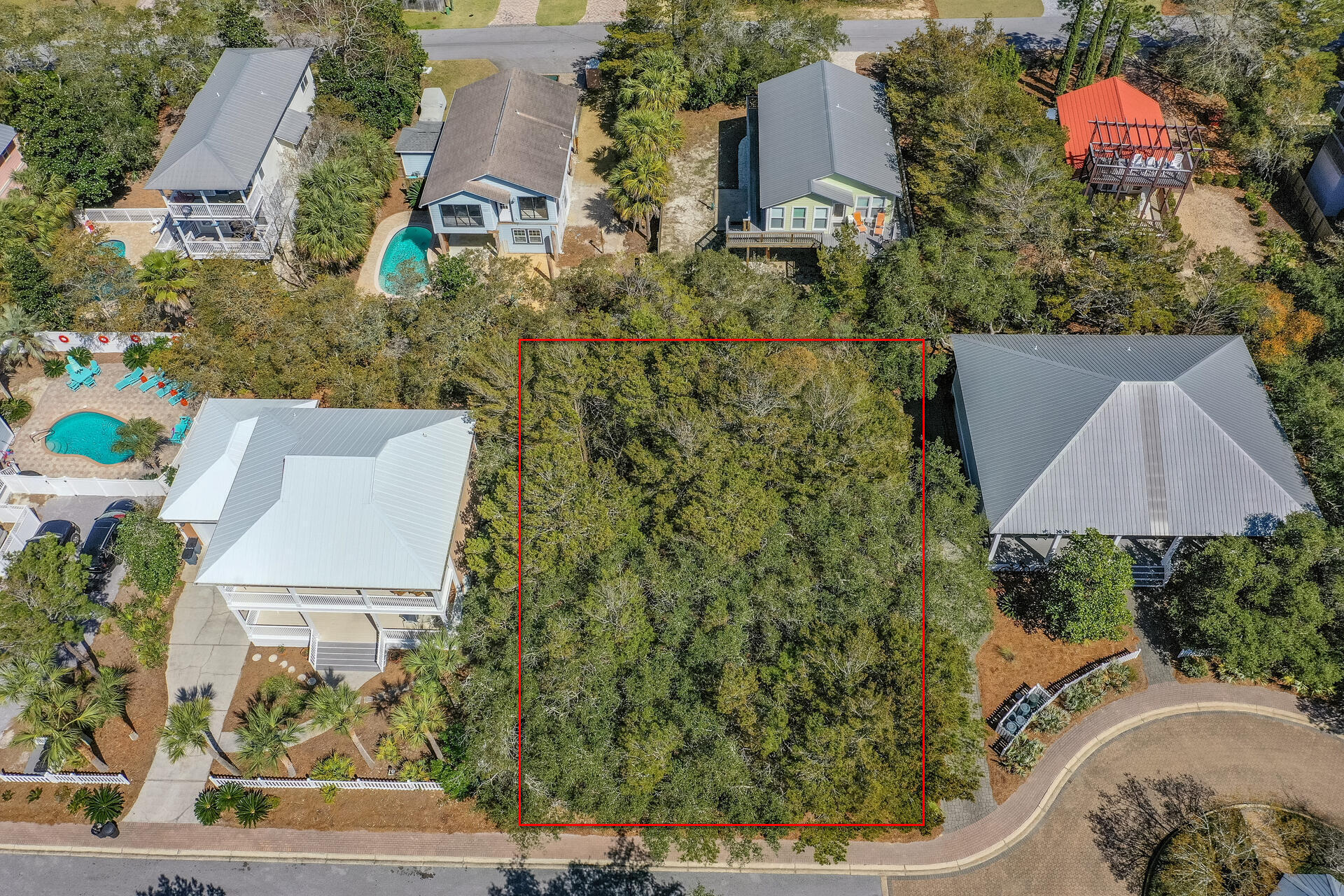 Lot 39 Old Beach Road Santa Rosa Beach, FL 32459 - Photo 20 of 26 an aerial view of a house