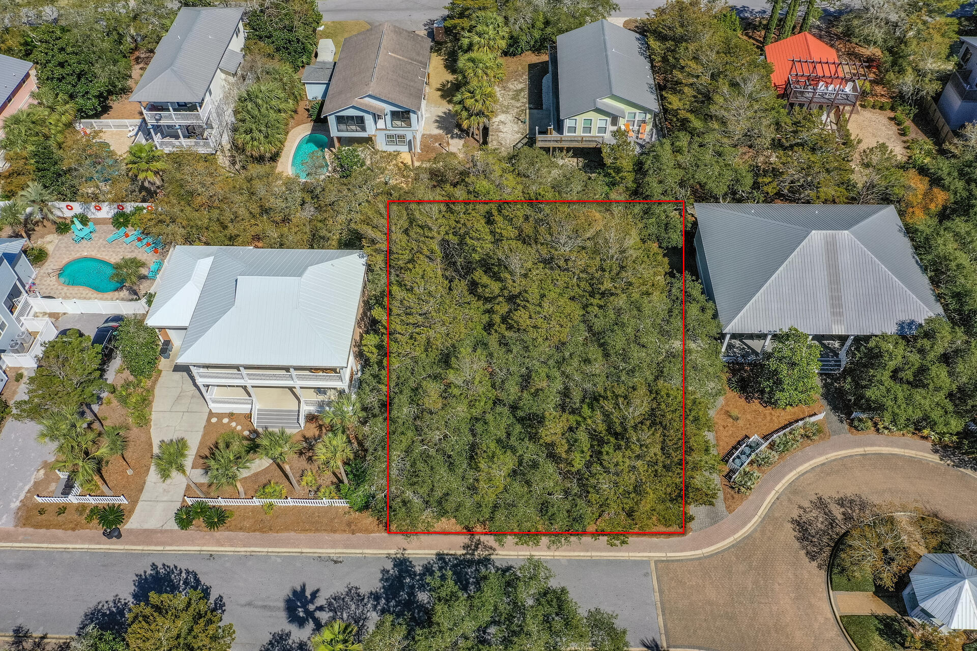 Lot 39 Old Beach Road Santa Rosa Beach, FL 32459 - Photo 8 of 26 an aerial view of a house