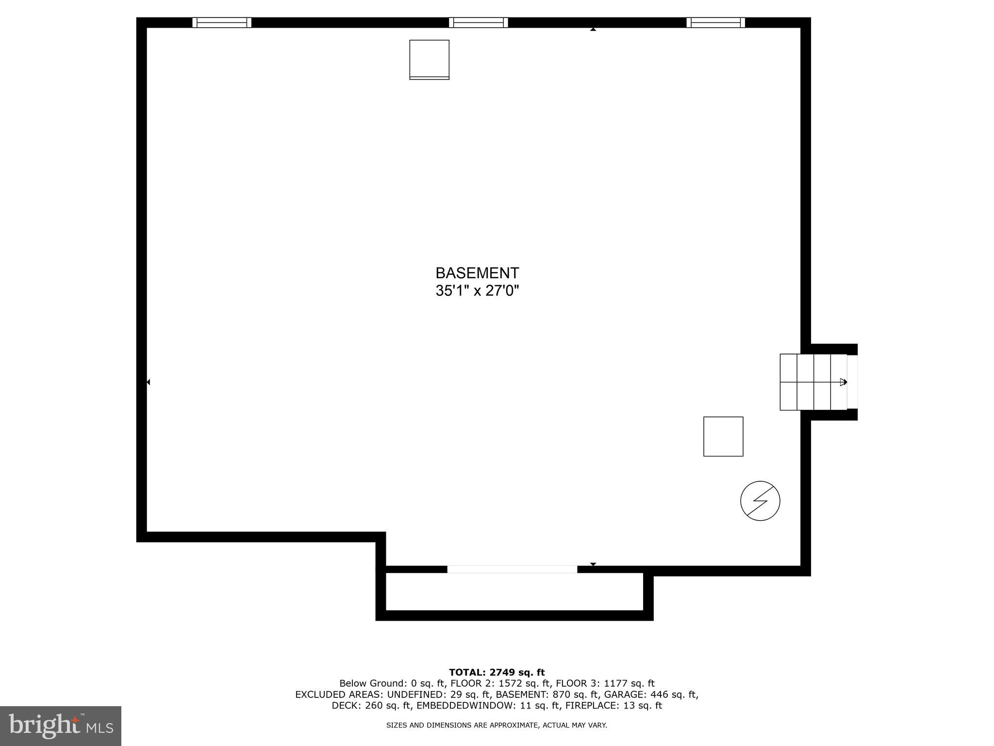 10100 Lawyers Road Vienna, VA 22181 - Photo 41 of 41 Full Basement FloorPlan